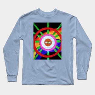 Geometric Art With An Eye Long Sleeve T-Shirt